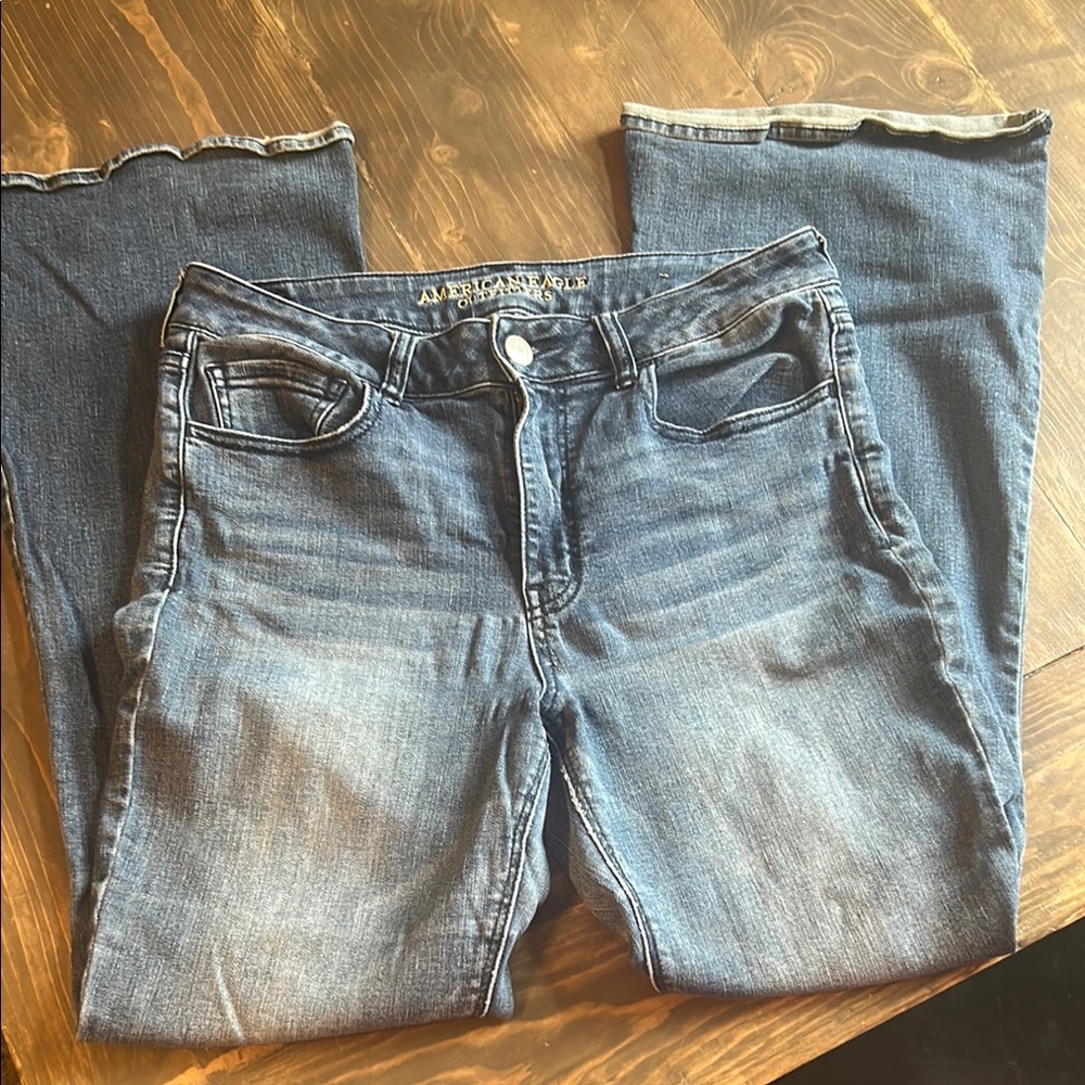 American Eagle Outfitters Blue Straight Leg Jeans